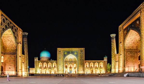 Samarkand Registan at dawn — Silk Road — Uzbekistan
