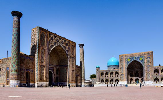 Samarkand Registan at dawn — Silk Road — Uzbekistan