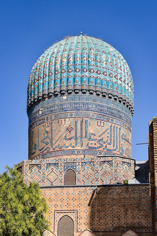 View of the Bibi-Khanym Mosque in Samarkand, Uzbekistan