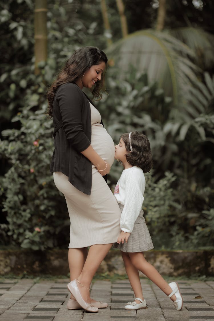 Mother And Daughter Together 