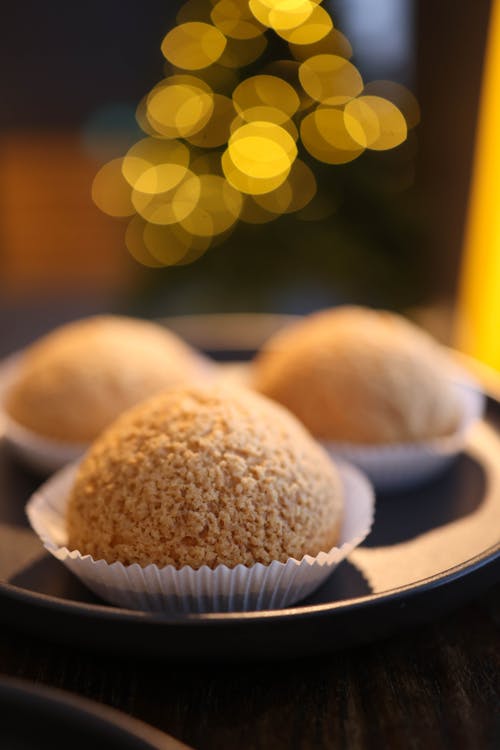 Homemade Muffins on a Tray