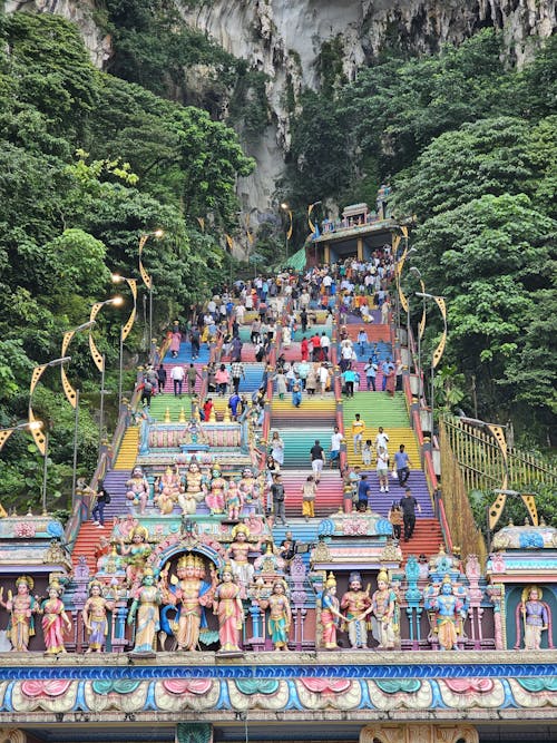 Stairs Leading to Batu Caves in Gombak, Malaysia