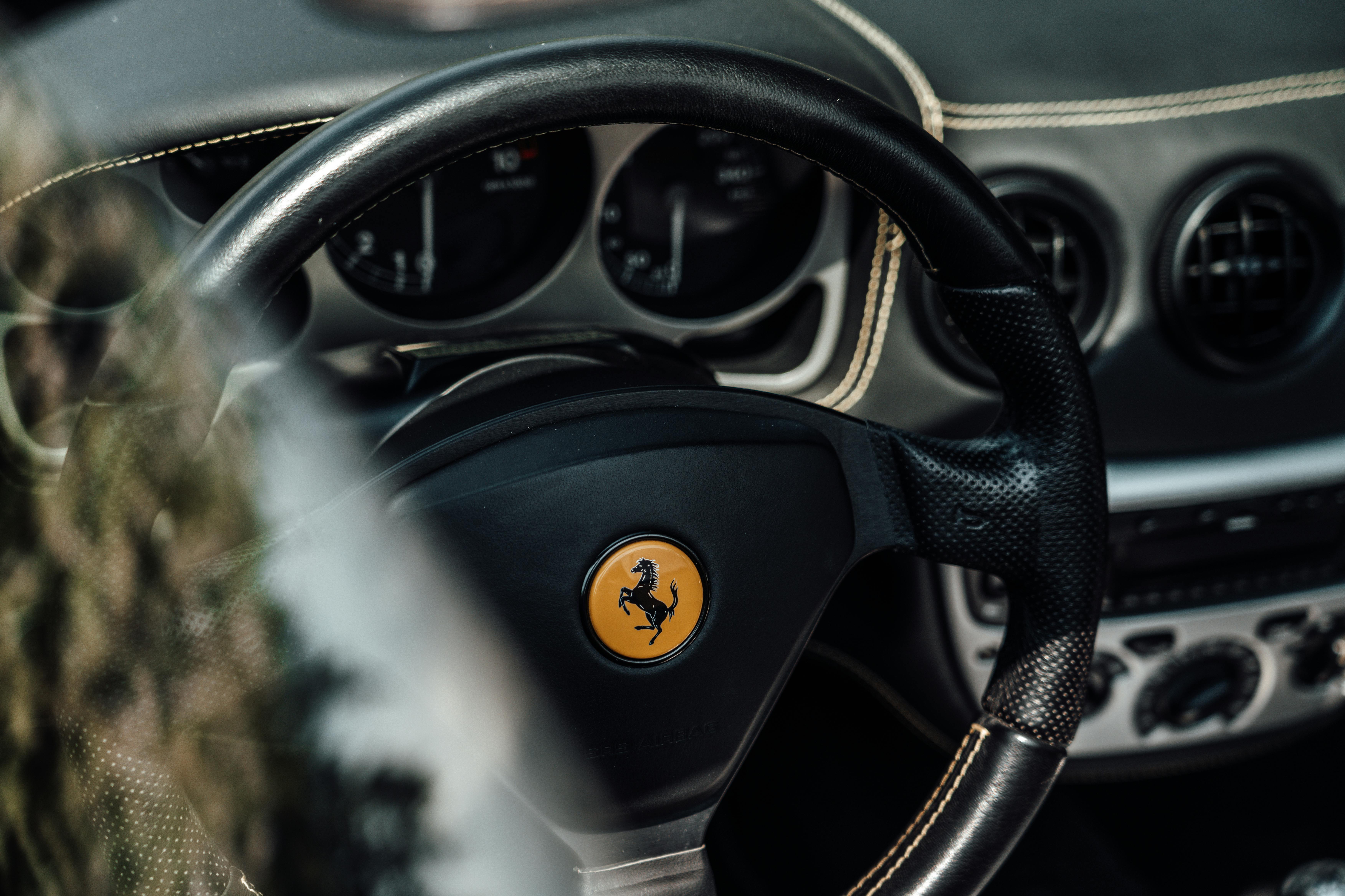 Person on Ferrari multifunction steering wheel photo – Free Luxury Image on  Unsplash