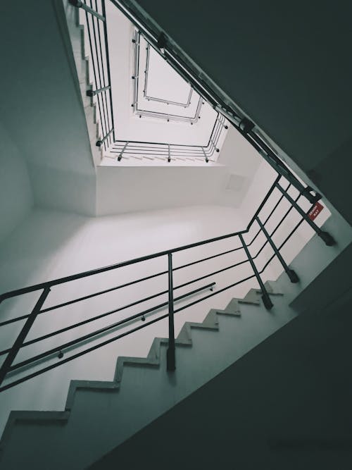 Low Angle Shot of a Staircase 