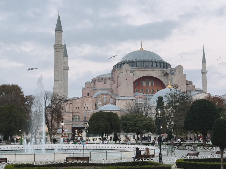 Hagia Sophia Seen From Sultan Ahmet Park