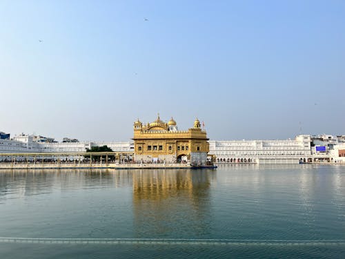 Golden Temple Reflecting in a Pool in Amritsar, Punjab, India