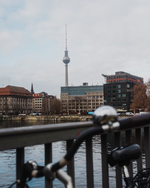 View of the Buildings and Berliner Fernsehturm in Berlin, Germany 