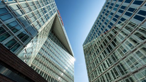 Low Angle Shot of Modern City Buildings 