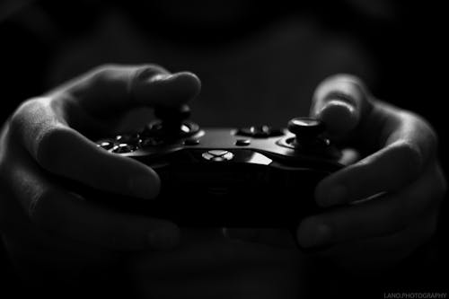 Free Black Gaming Console Stock Photo