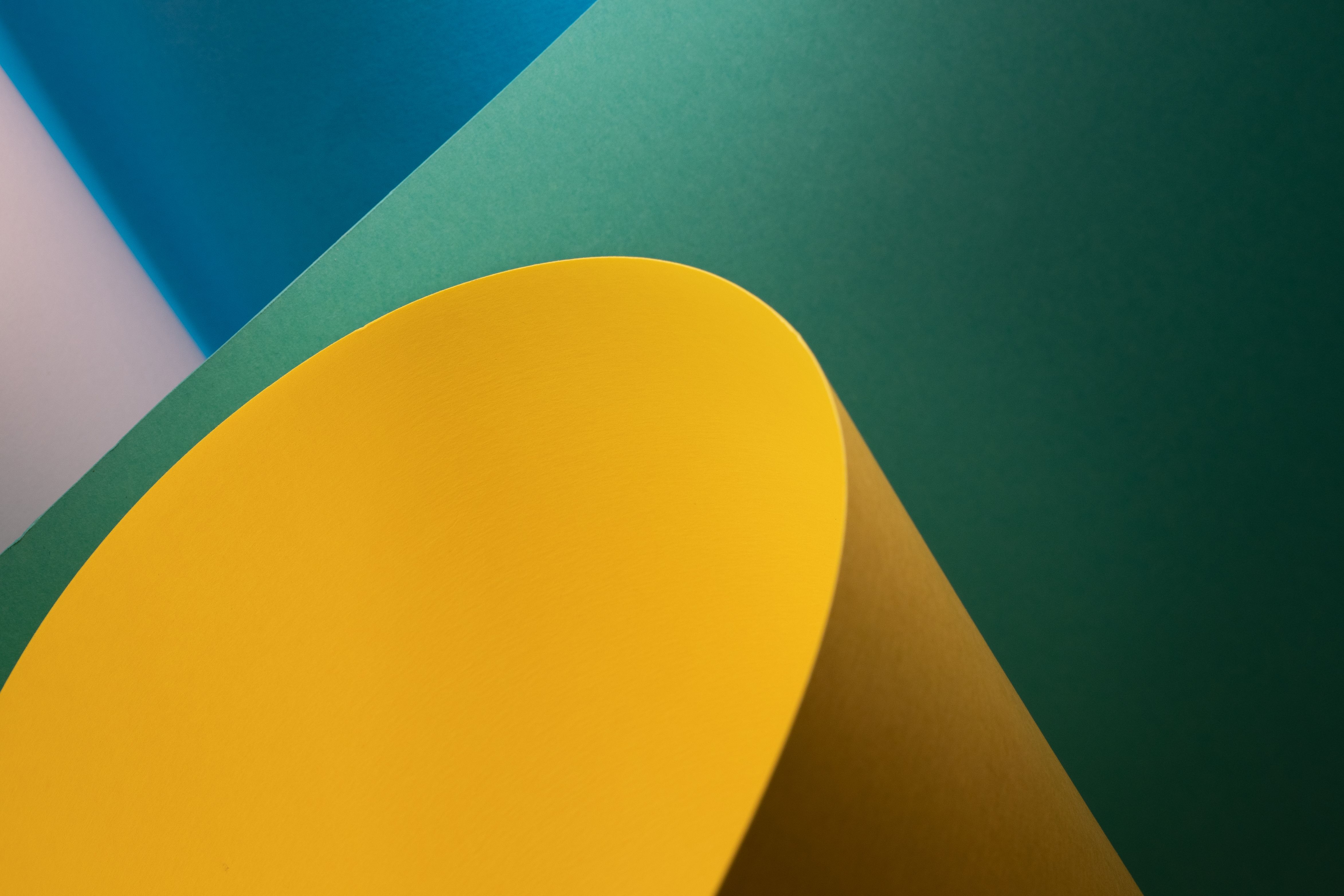 Close up of a Yellow Shape · Free Stock Photo