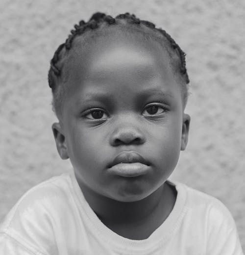 Girl in Black and White