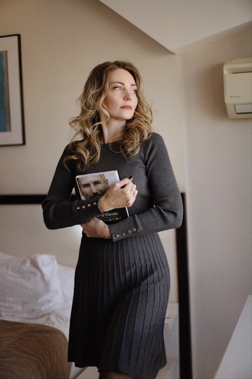 Beautiful Woman Holding Book