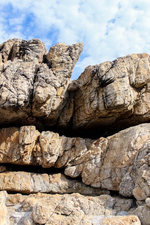 Foto stok gratis awan, formasi batuan, gunung