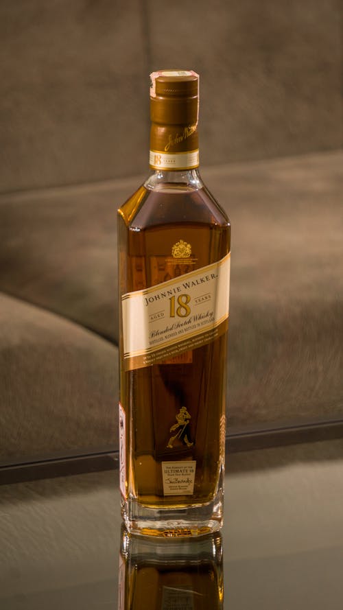 Bottle of Johnnie Walker Whisky
