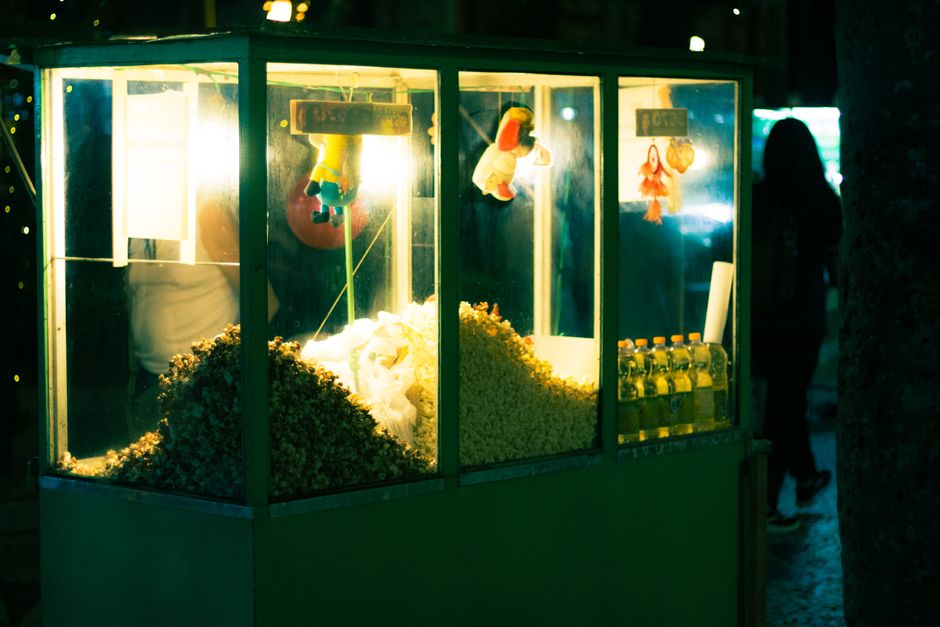 mobile food vendor popcorn machine