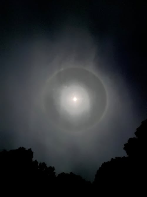 Darmowe zdjęcie z galerii z aureola, fotografia księżycowa, księżyc