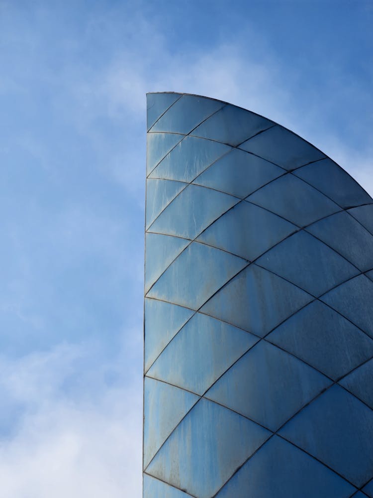 Top Of A Modern Glass Building 