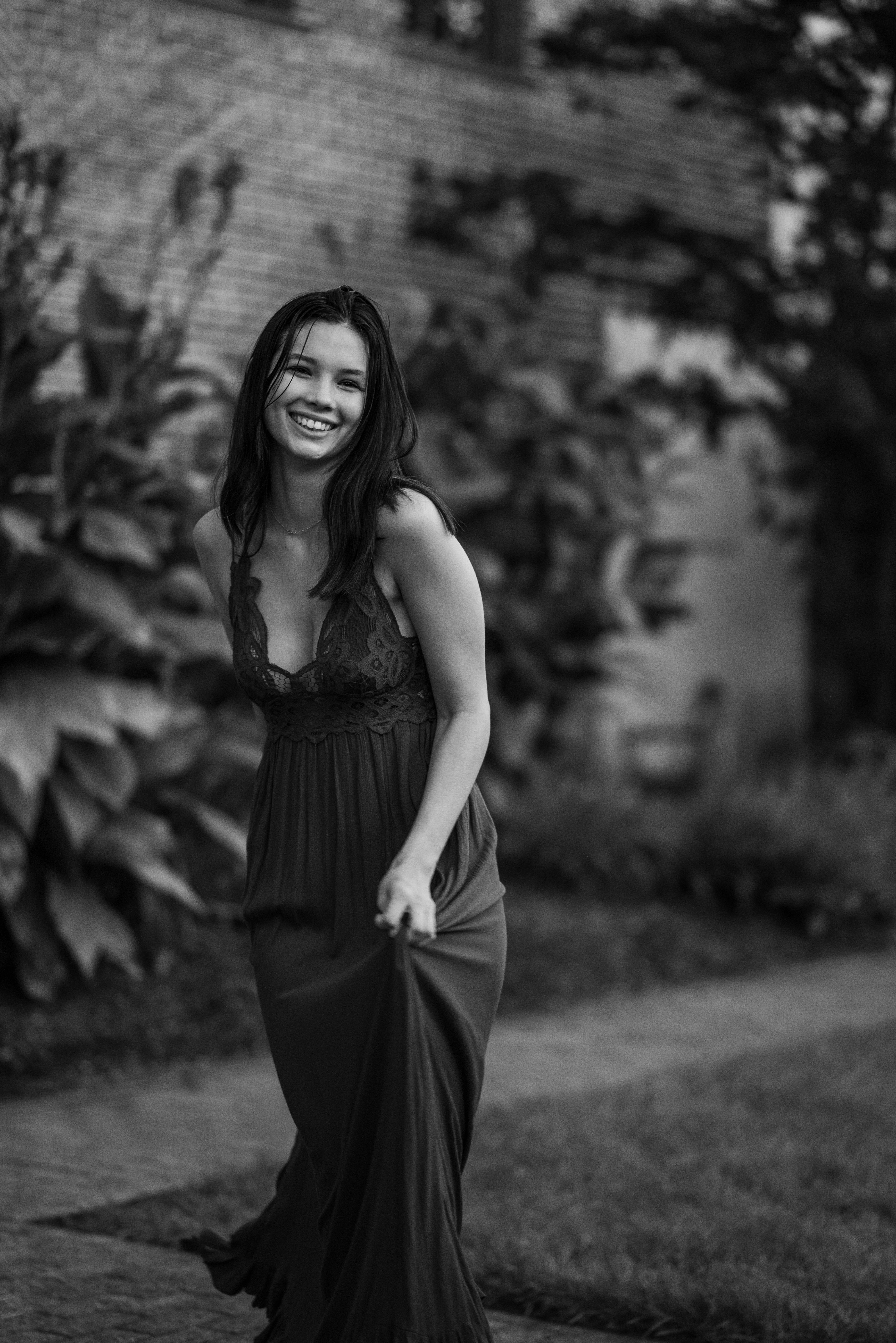 Gorgeous Brunette Woman in Dress · Free Stock Photo