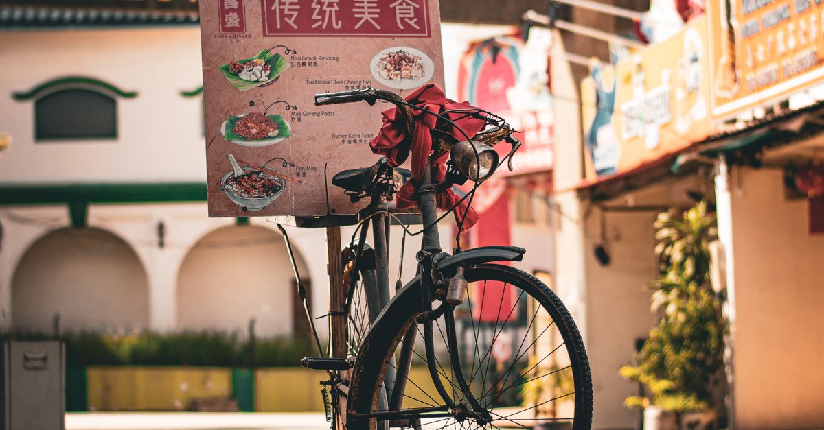 Bike Riding Ad Bike with Advertisement · Free Stock Photo