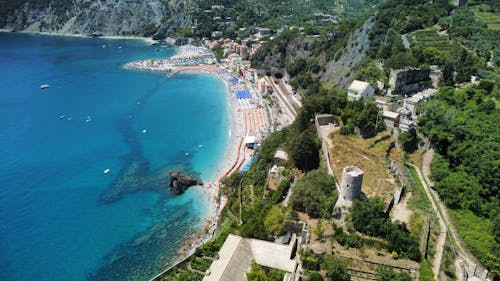 Town on Sea Coast in Italy