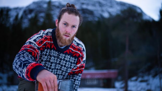 Free stock photo of beard, man, mountains