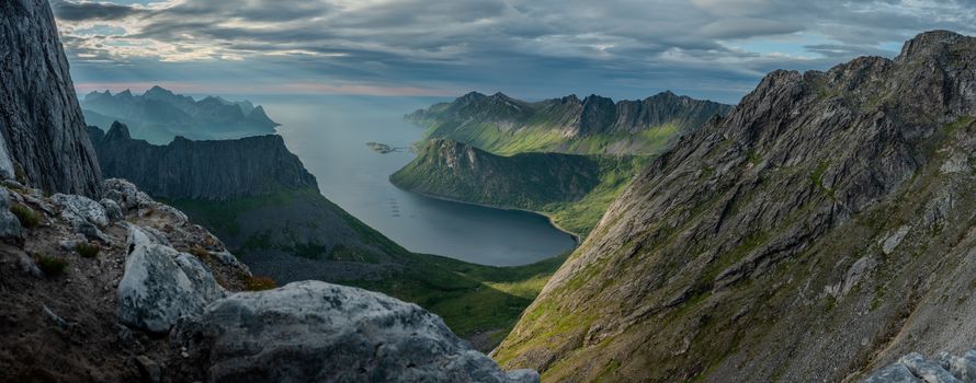 View of Mount Keipen and Norwegian Fjords 