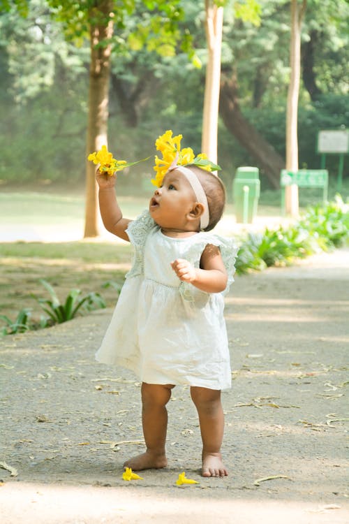 Child Model in Dress