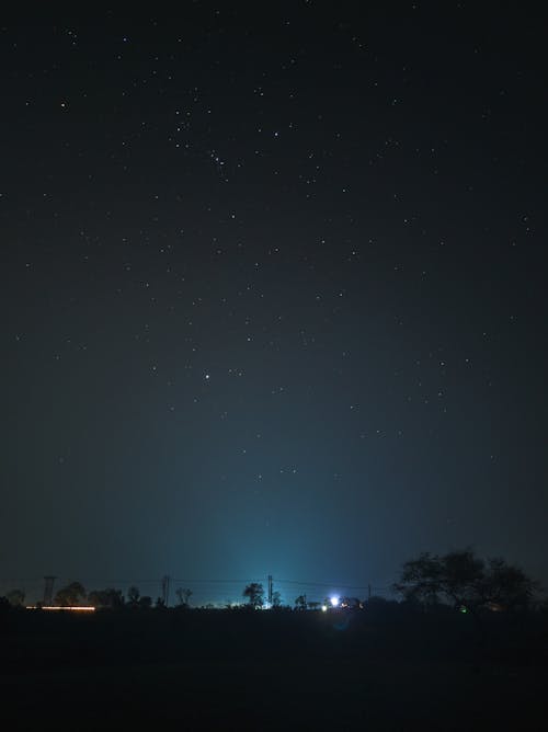 Foto d'estoc gratuïta de astrofotografia, estrelles, per la nit