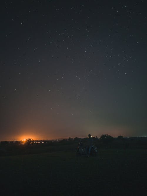 Foto d'estoc gratuïta de astrofotografia, estrelles, per la nit