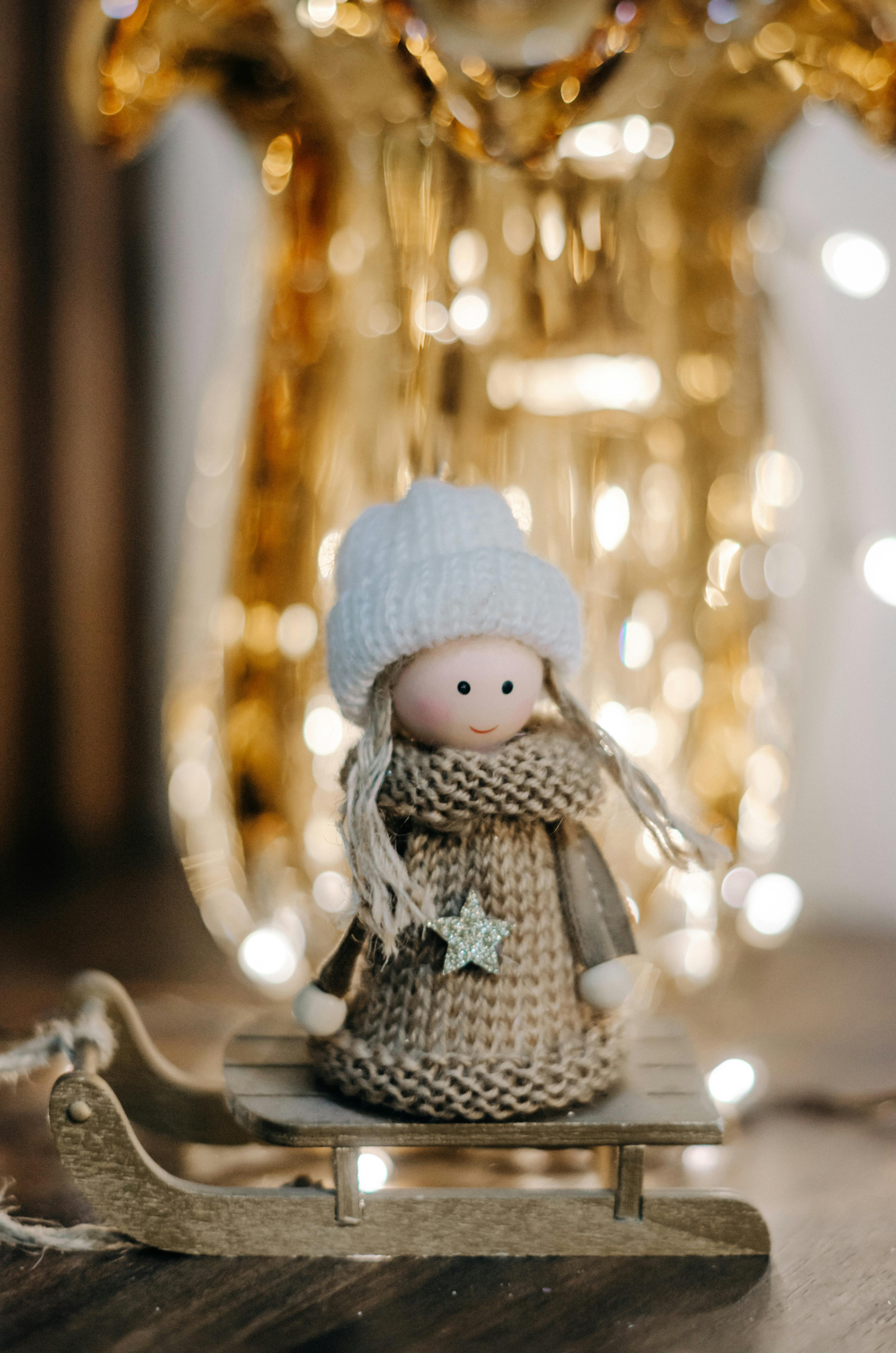 Decorative Doll on Sleigh · Free Stock Photo