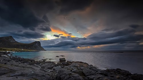 Lofoten summer sunset