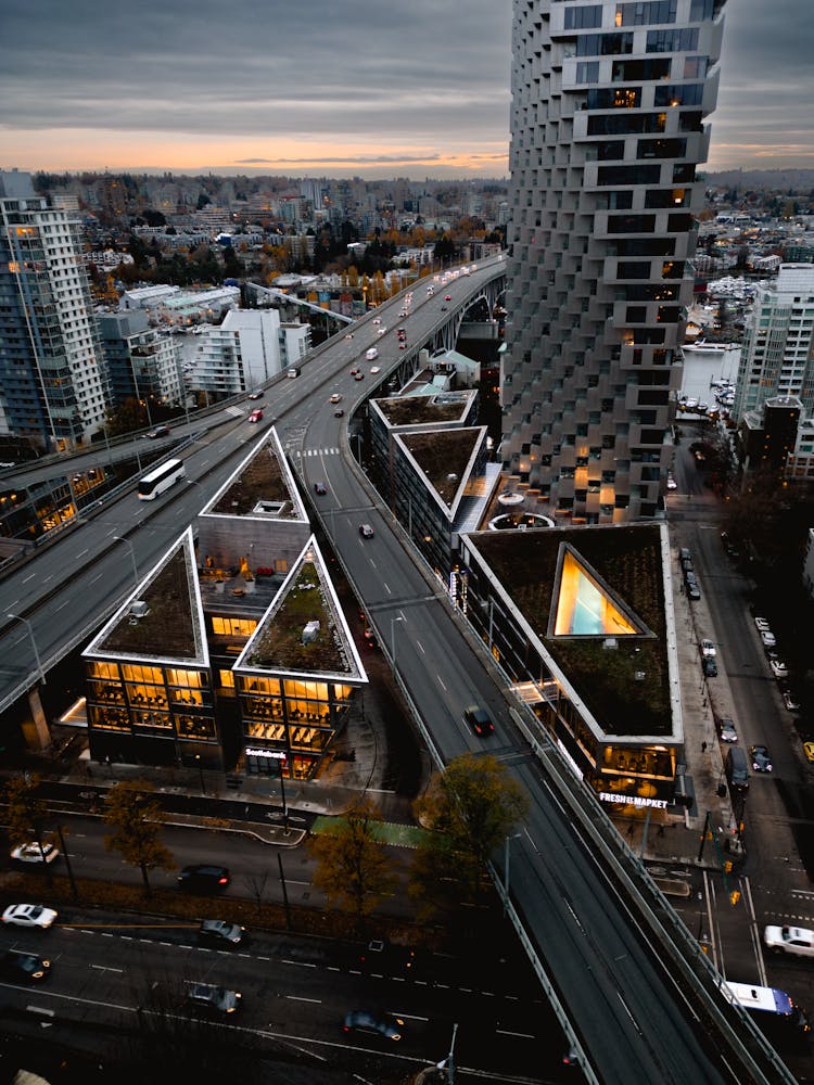 A Highway In A City 