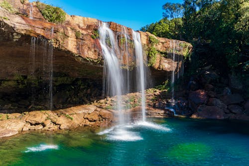Krang Shuri Wasserfälle, Krang Suri Road, Umlārem, Meghalaya, Indien, Die Schönsten Wasserfälle In Meghalaya
