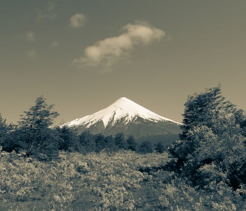 Free stock photo of mountain, snow, volcano