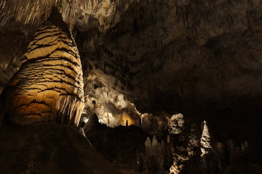 Explore the stunning rock formations of Carlsbad Caverns, a UNESCO World Heritage Site.