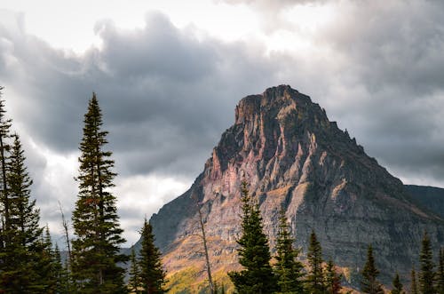 Cloudy Sky Over a Mountain