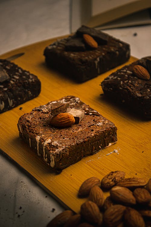 Photos gratuites de amandes, biscuits, brownies