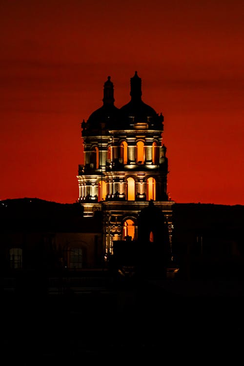 Fotos de stock gratuitas de anochecer, church, cielo Rojo