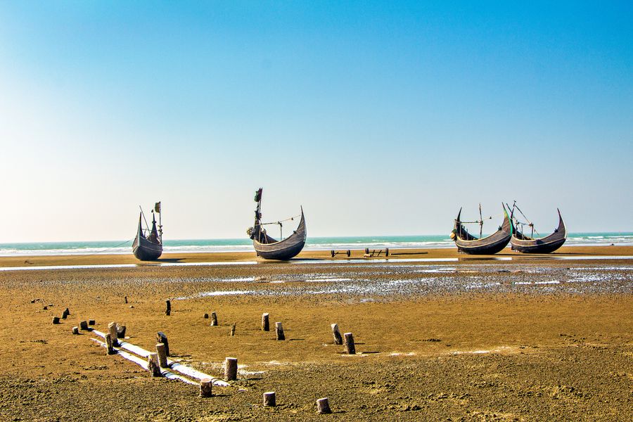 Boats on Inani beach