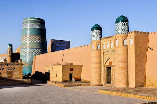 Kalta Minor Minaret in Khiva in Uzbekistan