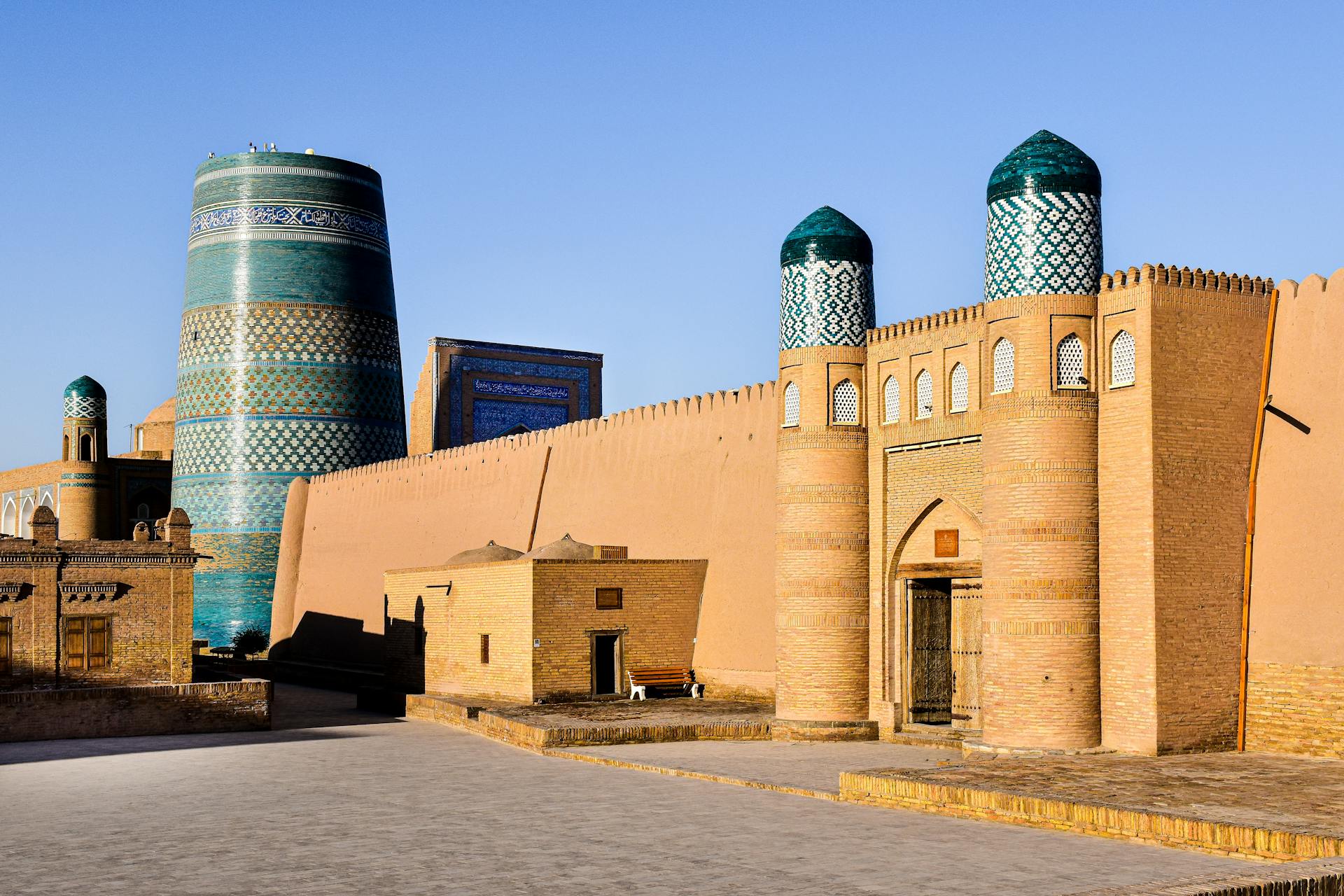 Kalta Minor Minaret in Khiva in Uzbekistan