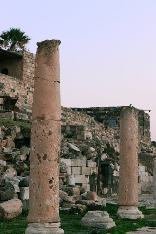 Destroyed Columns in Ancient Ruins