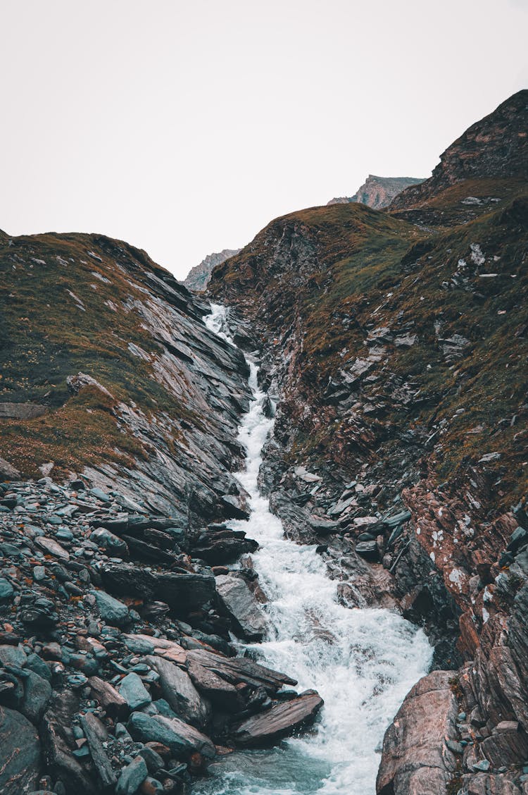 Stream In A Rocky Valley