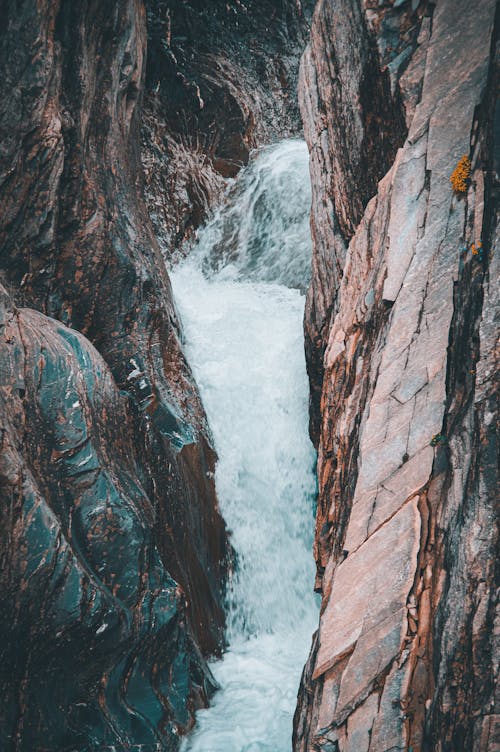 垂直ショット, 岩石層, 峡谷の無料の写真素材