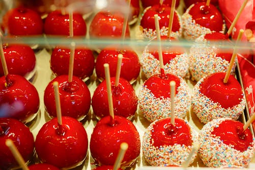 Candy Apples on Display 