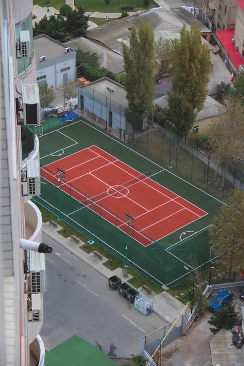 Stadium Between Buildings