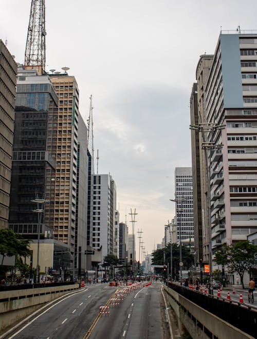 Street between Skyscrapers