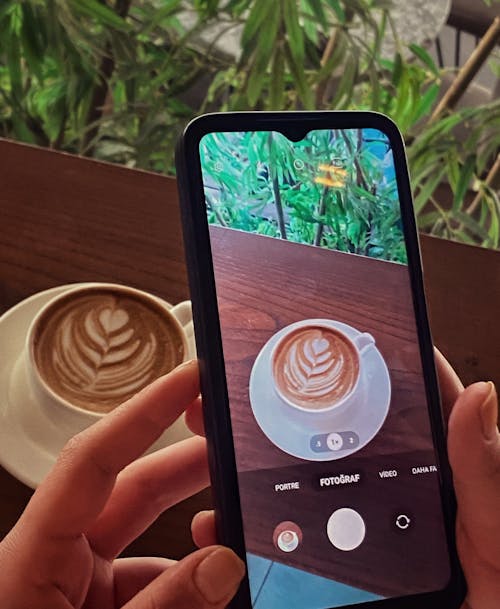 Foto stok gratis latte, latteart