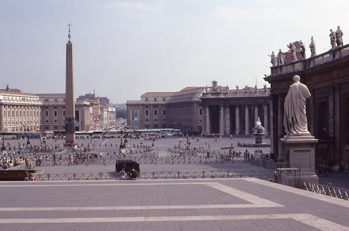 Free St. Peters Square in Vatican City  Stock Photo