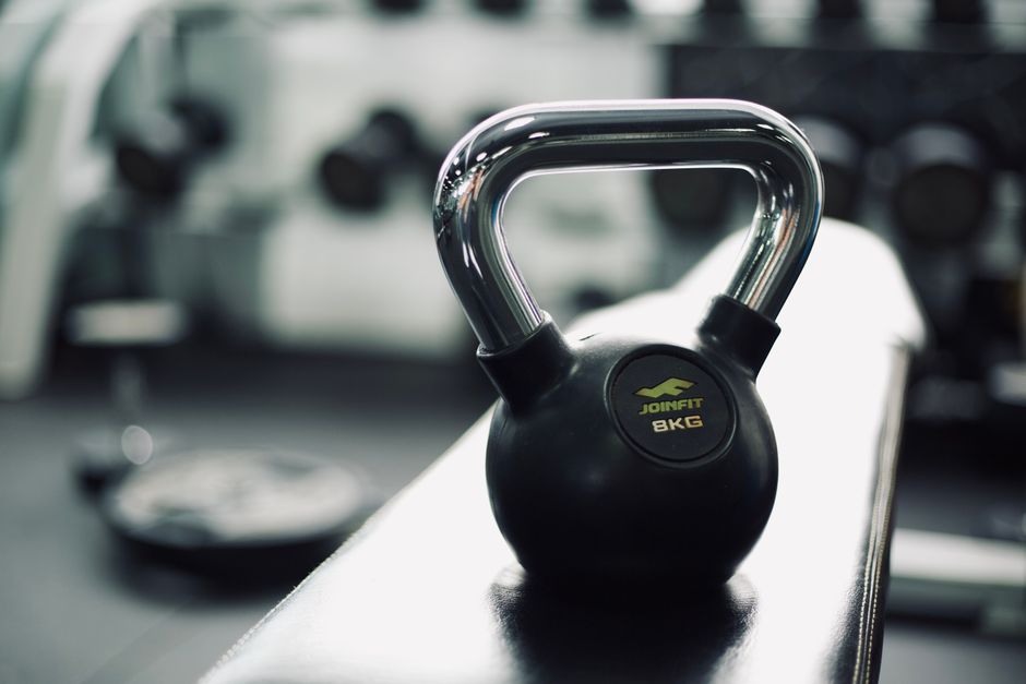 FitRx SmartStack Wide Handle Adjustable Kettlebell displayed at Walmart